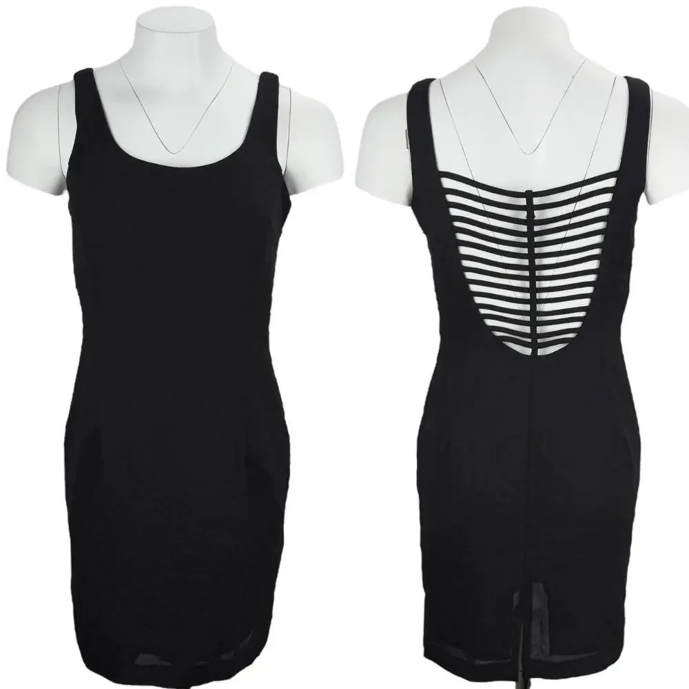 JOSEPH RIBKOFF Black Sheath Dress 6 Petite - Picture 1 of 6